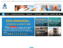 Tablet Screenshot of colegiooficialdeenfermeriadehuelva.es